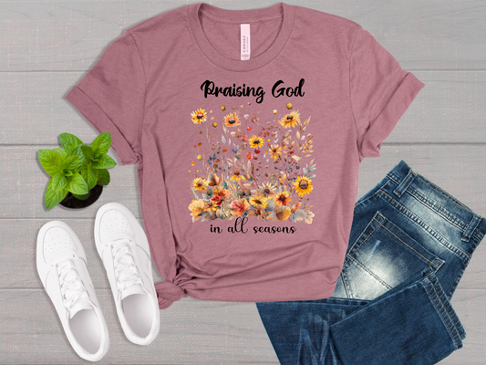 Praising God in All Seasons - Flower Field