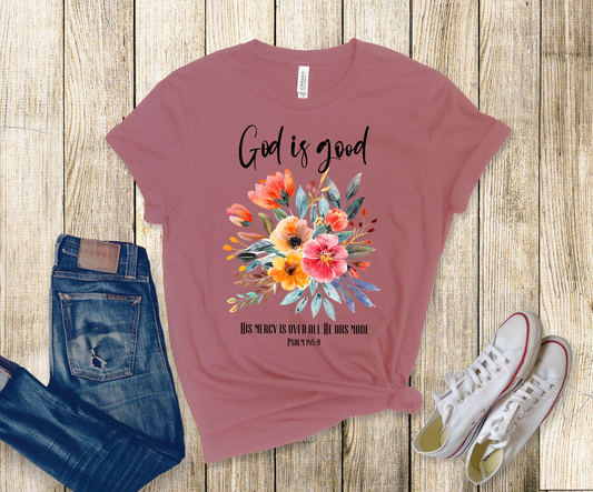 God's Mercy Over All Tee